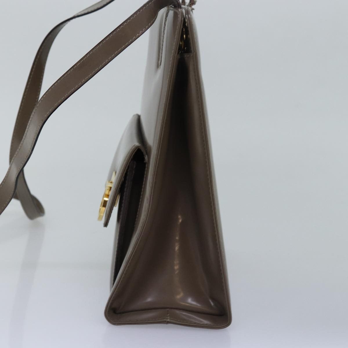 Salvatore Ferragamo Salvatore Ferragamo Gancini Hand Bag Enamel Gray Size ONE SIZE - 4 Thumbnail