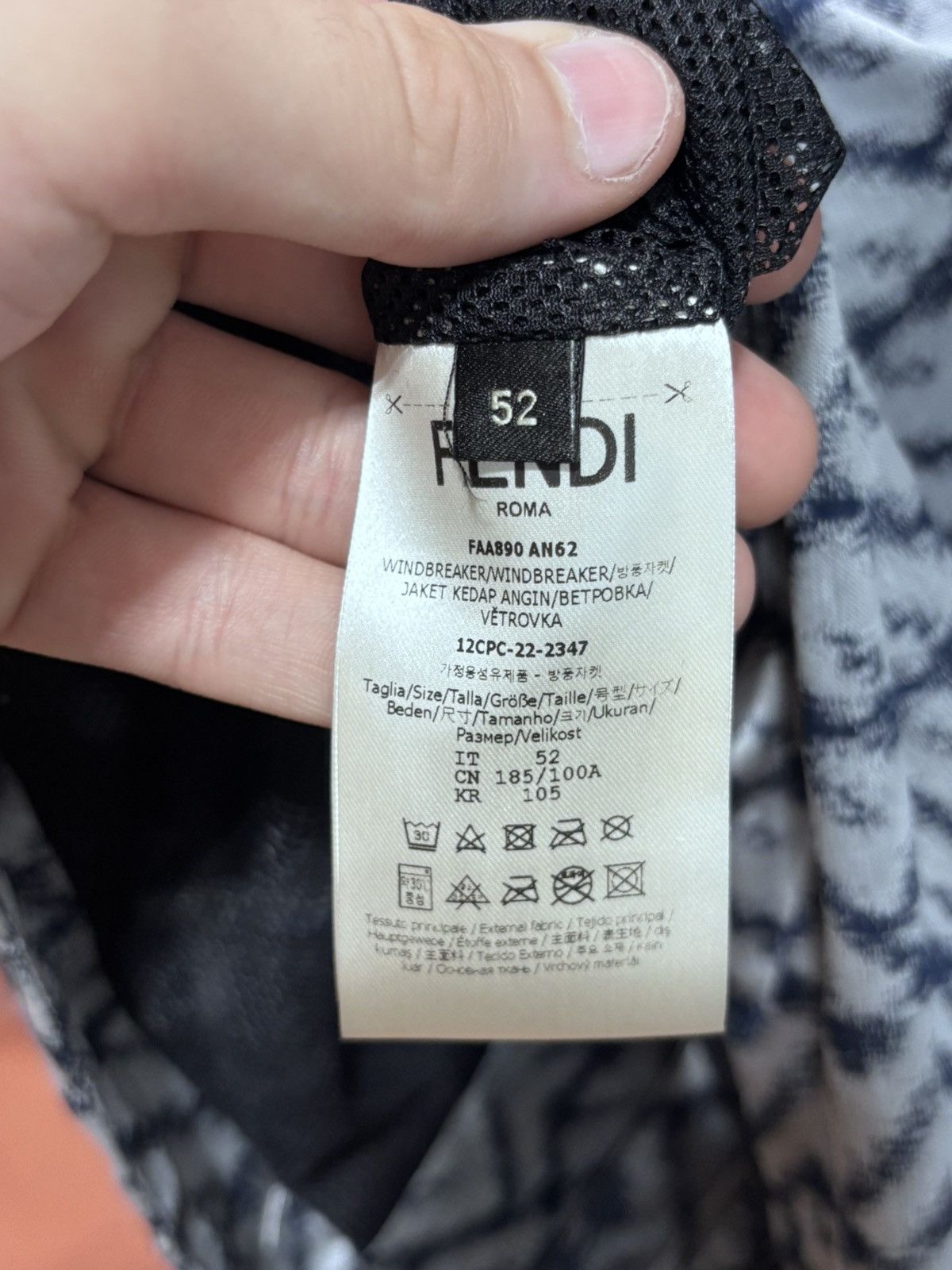 Fendi FENDI WINDBREAKER/WOVEN FABRIC ZUCCA BLUE Size US L / EU 52-54 / 3 - 9 Thumbnail