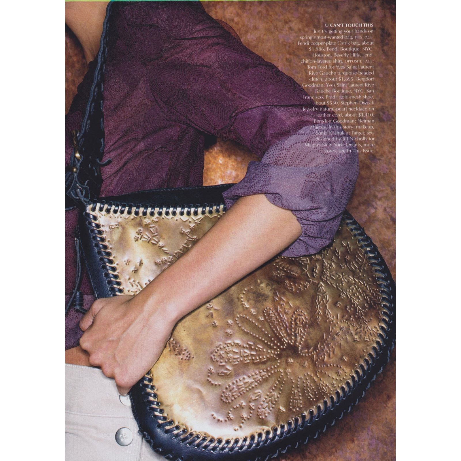 Fendi Rare Fendi Metal Oyster Bag 2002 Size ONE SIZE - 6 Thumbnail