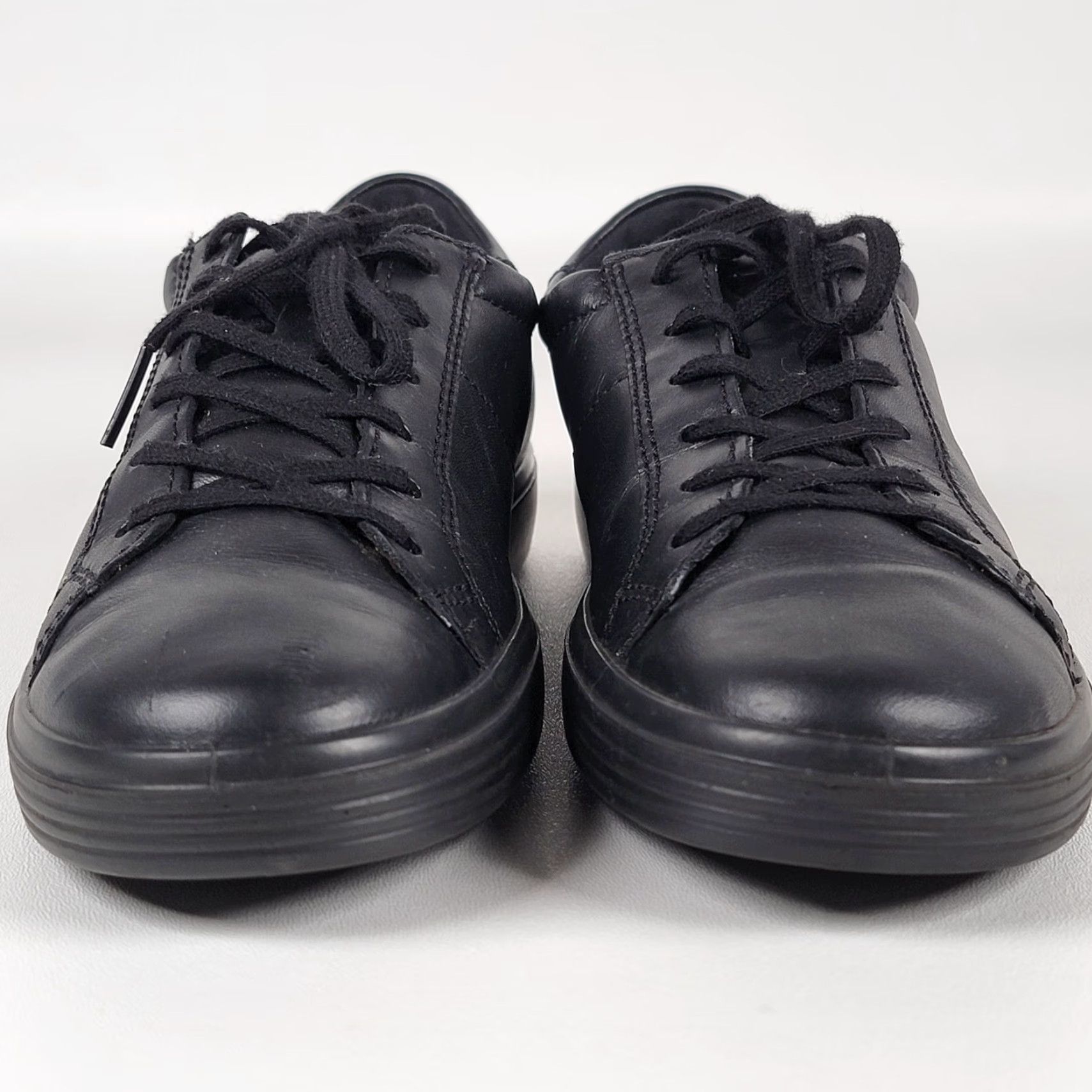 Ecco Ecco Soft 7 Mono Black Leather Women's Size 39 EU /8-8.5 US Sneaker Size US 6 / IT 36 - 3 Thumbnail