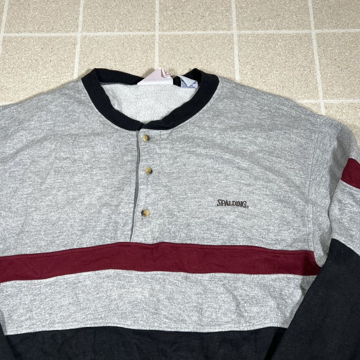 Spalding Vintage Spalding Mens 3XL Black Pullover Crewneck Sweatshirt Size US XXL / EU 58 / 5 - 2 Thumbnail