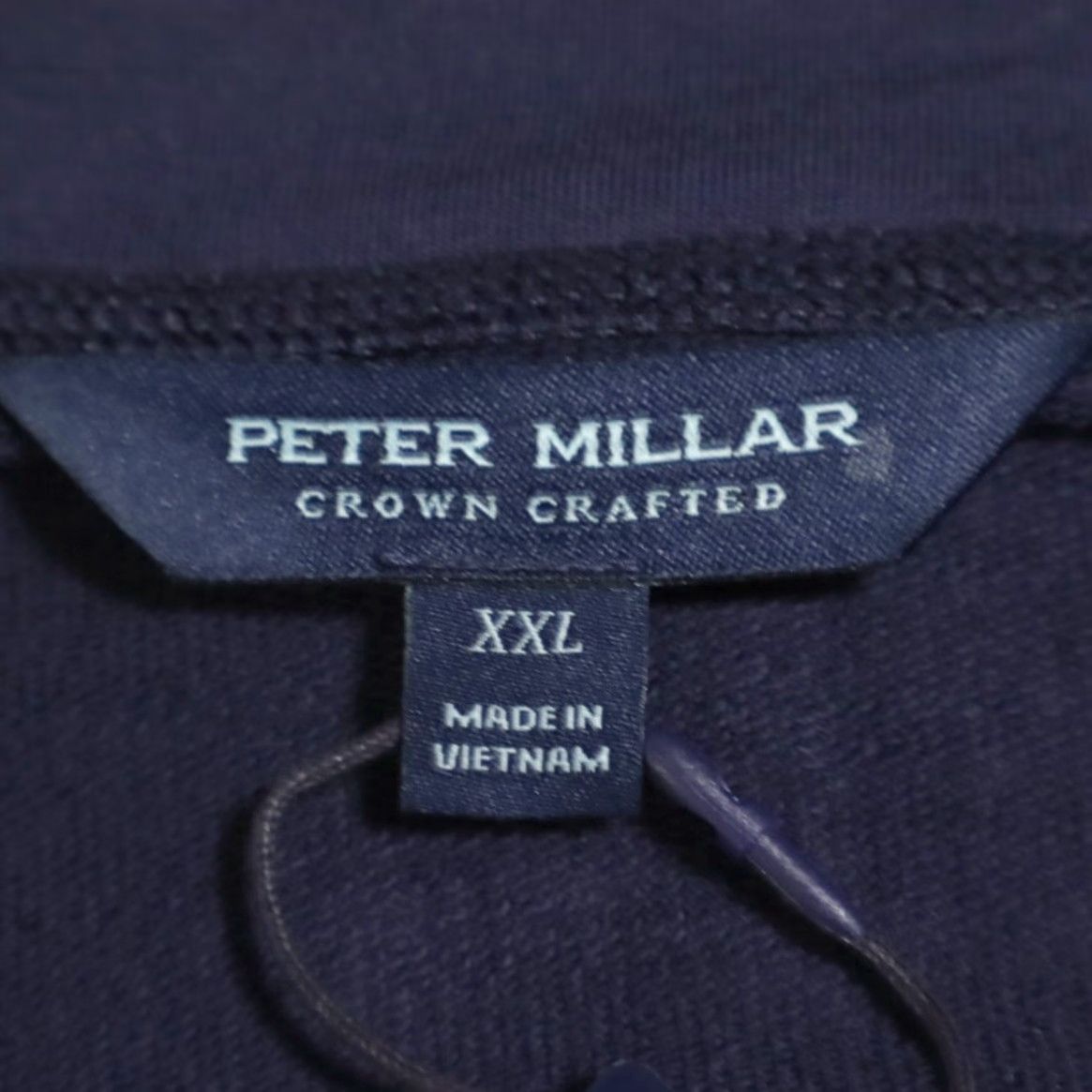 Peter Millar Peter Millar Excursionist Flex Pullover Wool Sweater Navy Men's 2XL Shirt Mock Long Sleeve Solid 60s 70s Mens Size US XXL / EU 58 / 5 - 5 Thumbnail