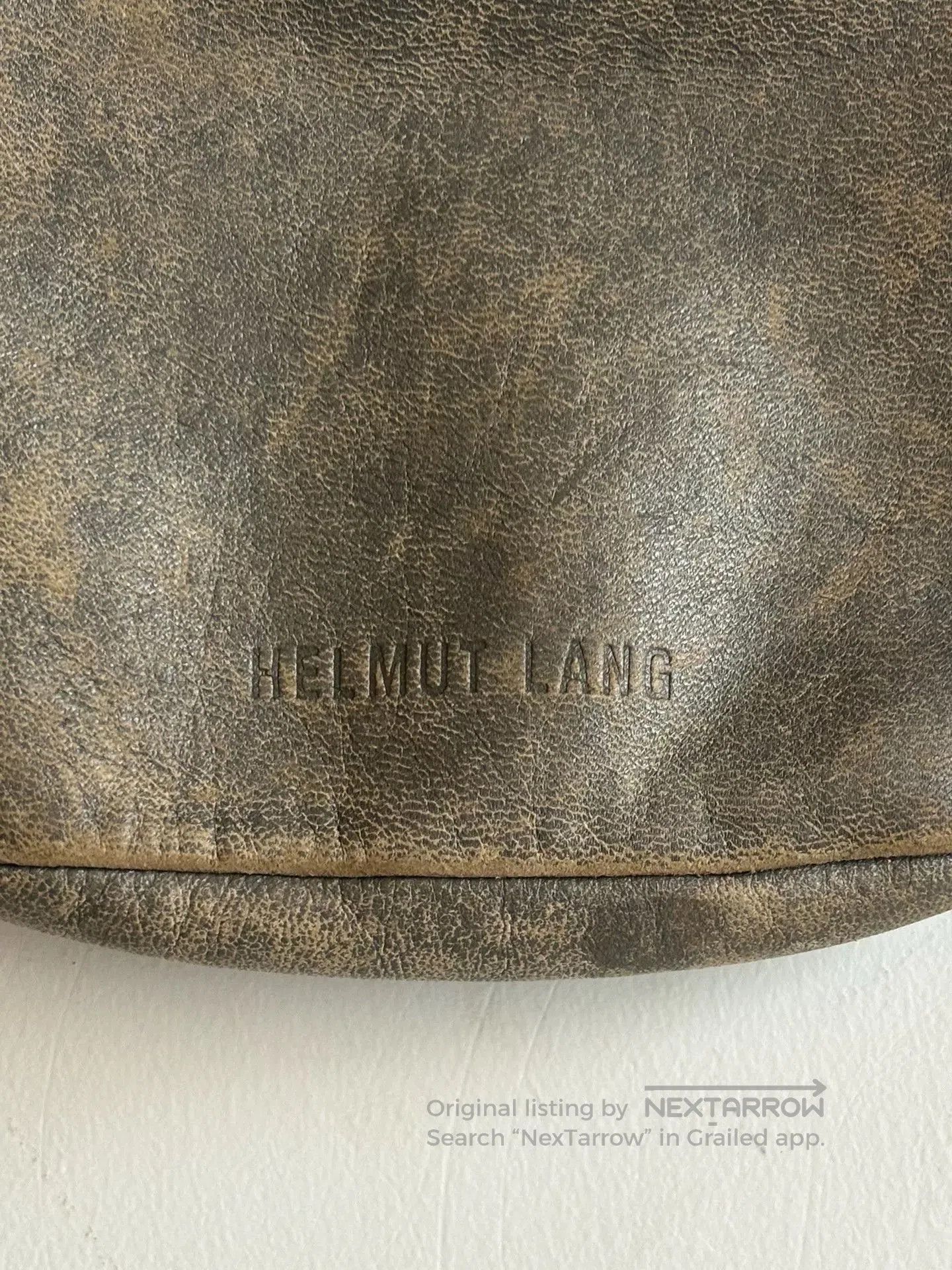 Helmut Lang helmut lang vintage distressed leather crossbody bag. Size ONE SIZE - 3 Thumbnail
