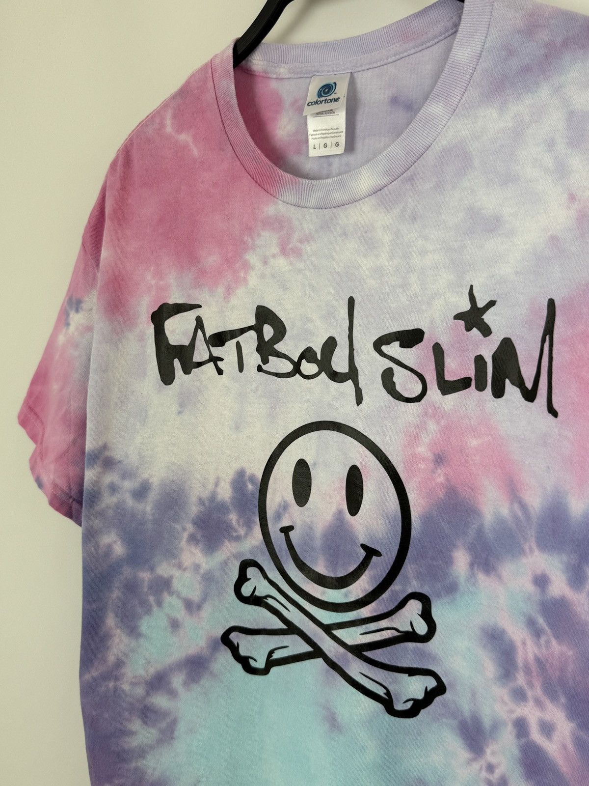 Band Tees Fatboy Slim Logo Purple Pink Tie Dye T-Shirt L Size US L / EU 52-54 / 3 - 3 Thumbnail