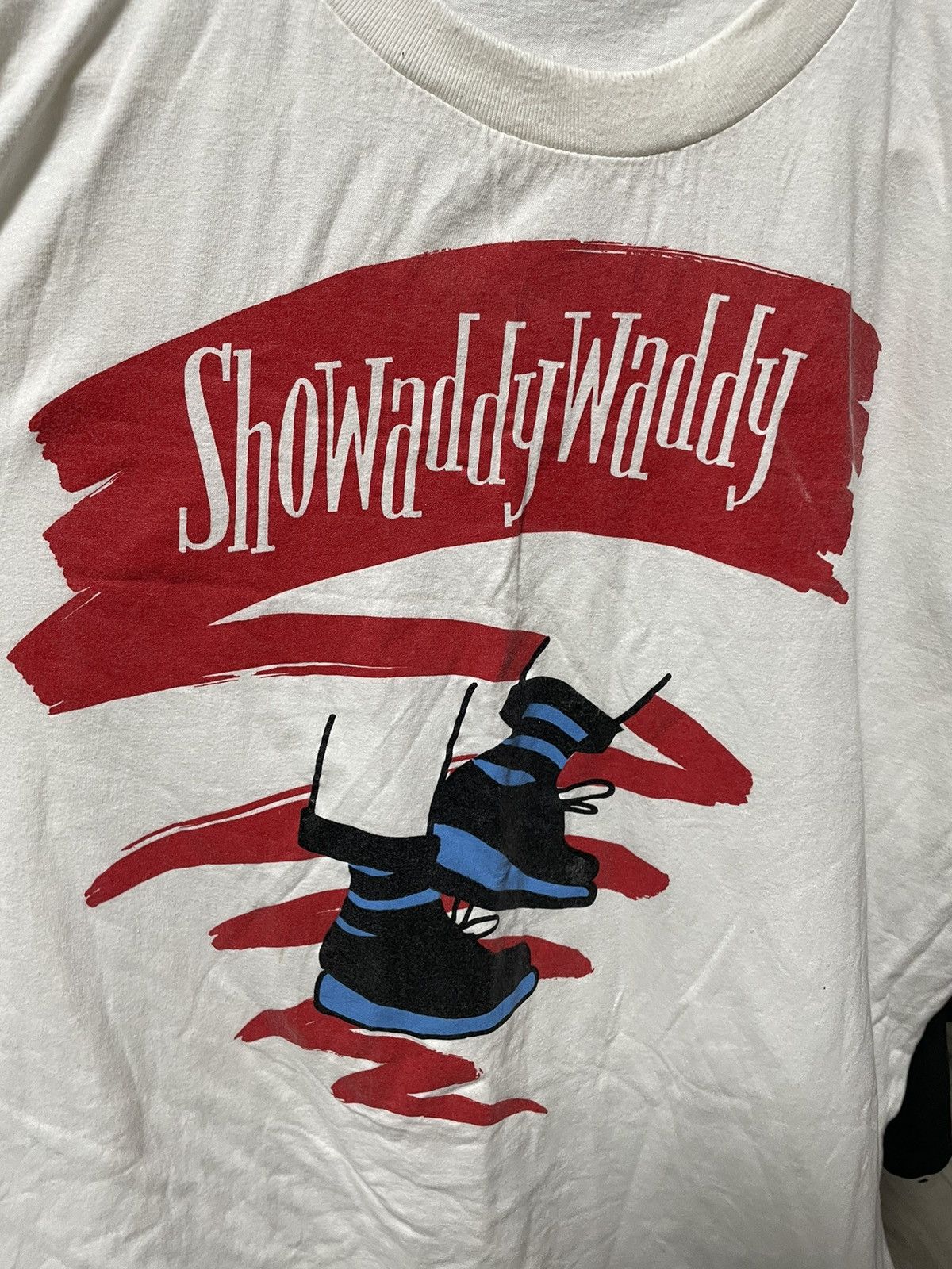 Band Tees × Vintage 80s Vintage Showaddywaddy The Best Steps To Heaven T-Shirt Size US XL / EU 56 / 4 - 4 Thumbnail