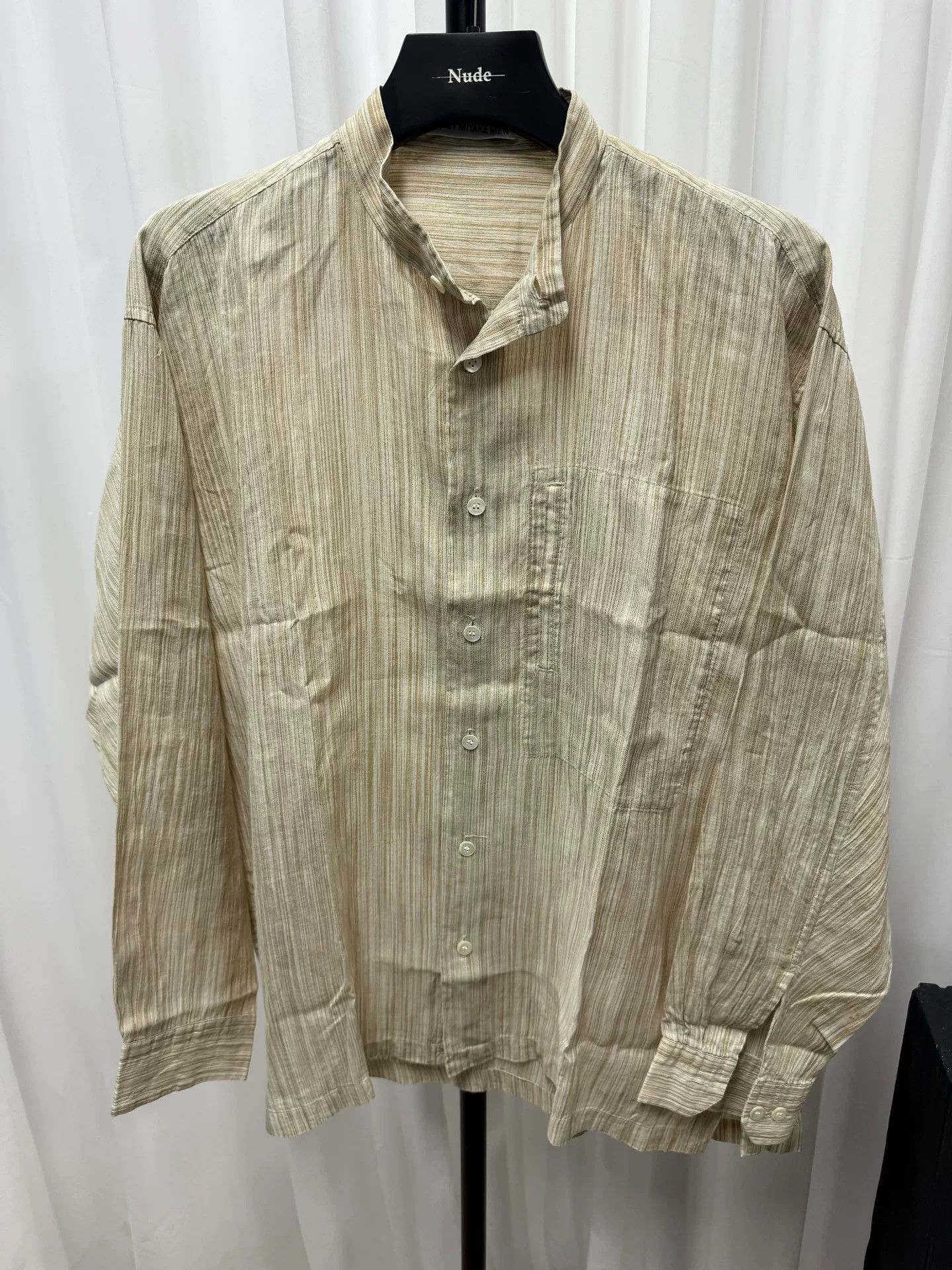 Issey Miyake Men Striped Pocket Shirt
