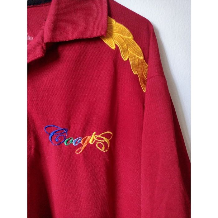 Coogi COOGI Double Sided Graphic Polo Shirt Size L Red Embroidered ...