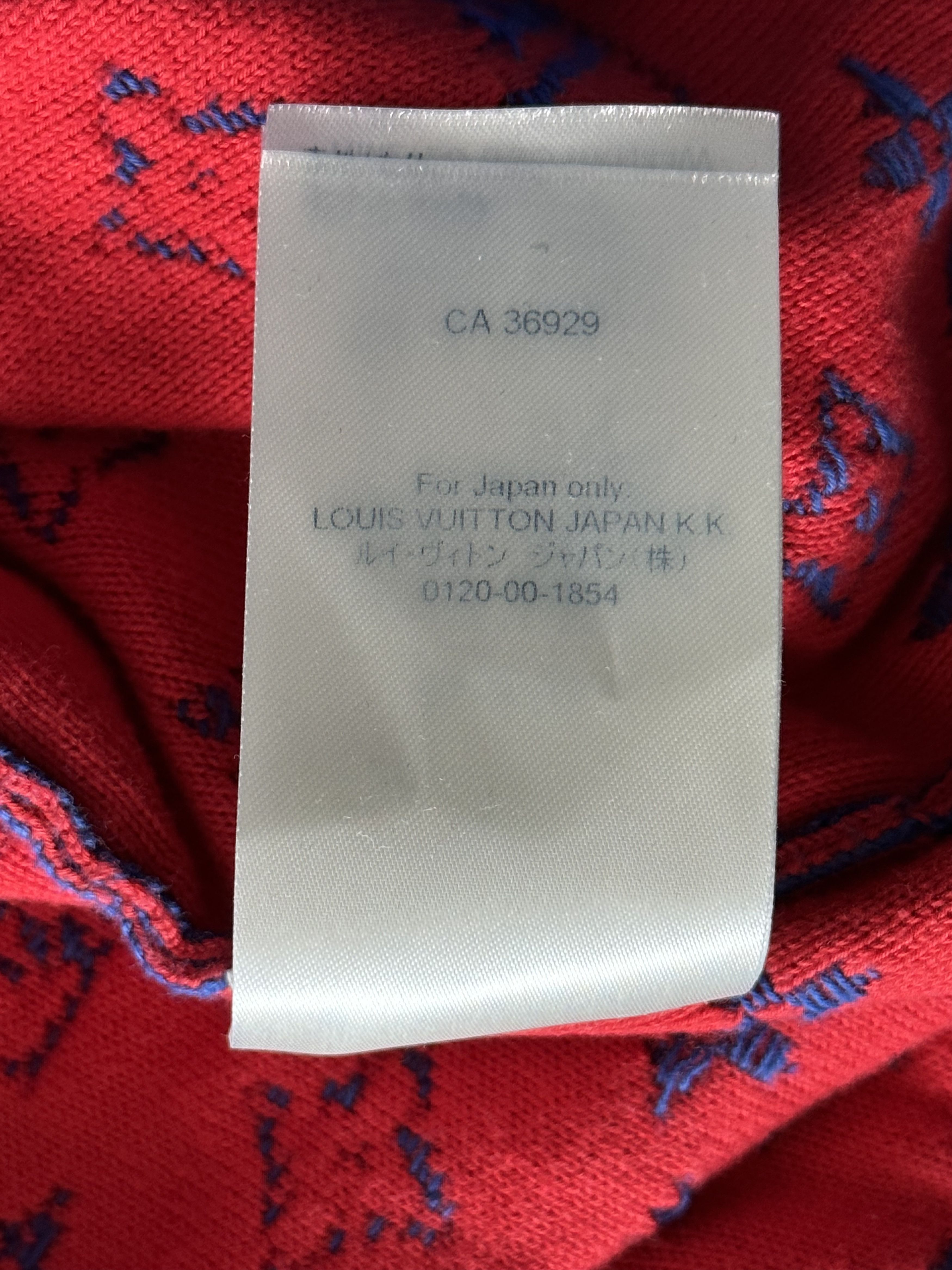Louis Vuitton Louis Vuitton Blue & Red Monogram Gradient Sweater Size US XXL / EU 58 / 5 - 8 Thumbnail