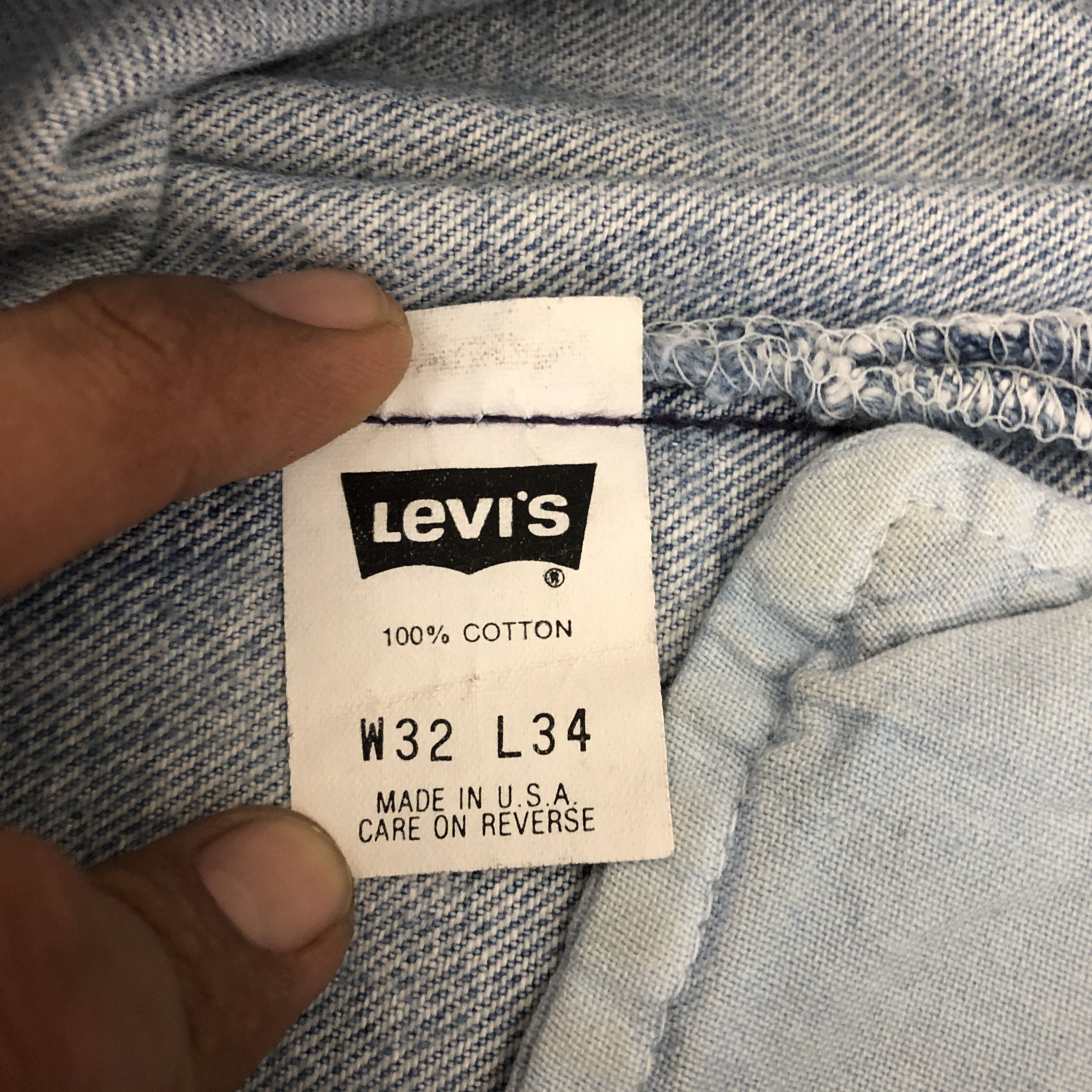 Jean Vintage 90s Distressed Levis 501 Jeans Levi's Faded Denim Size 28" / US 6 / IT 42 - 9 Thumbnail