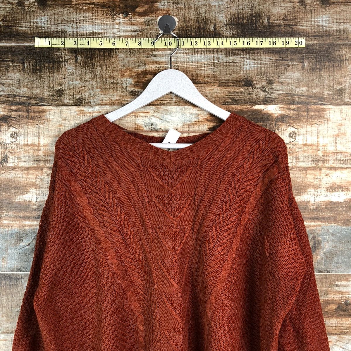 GU × Homespun Knitwear GU Orange streetwear Knitwear #A2186 Size M / US 6-8 / IT 42-44 - 2 Thumbnail