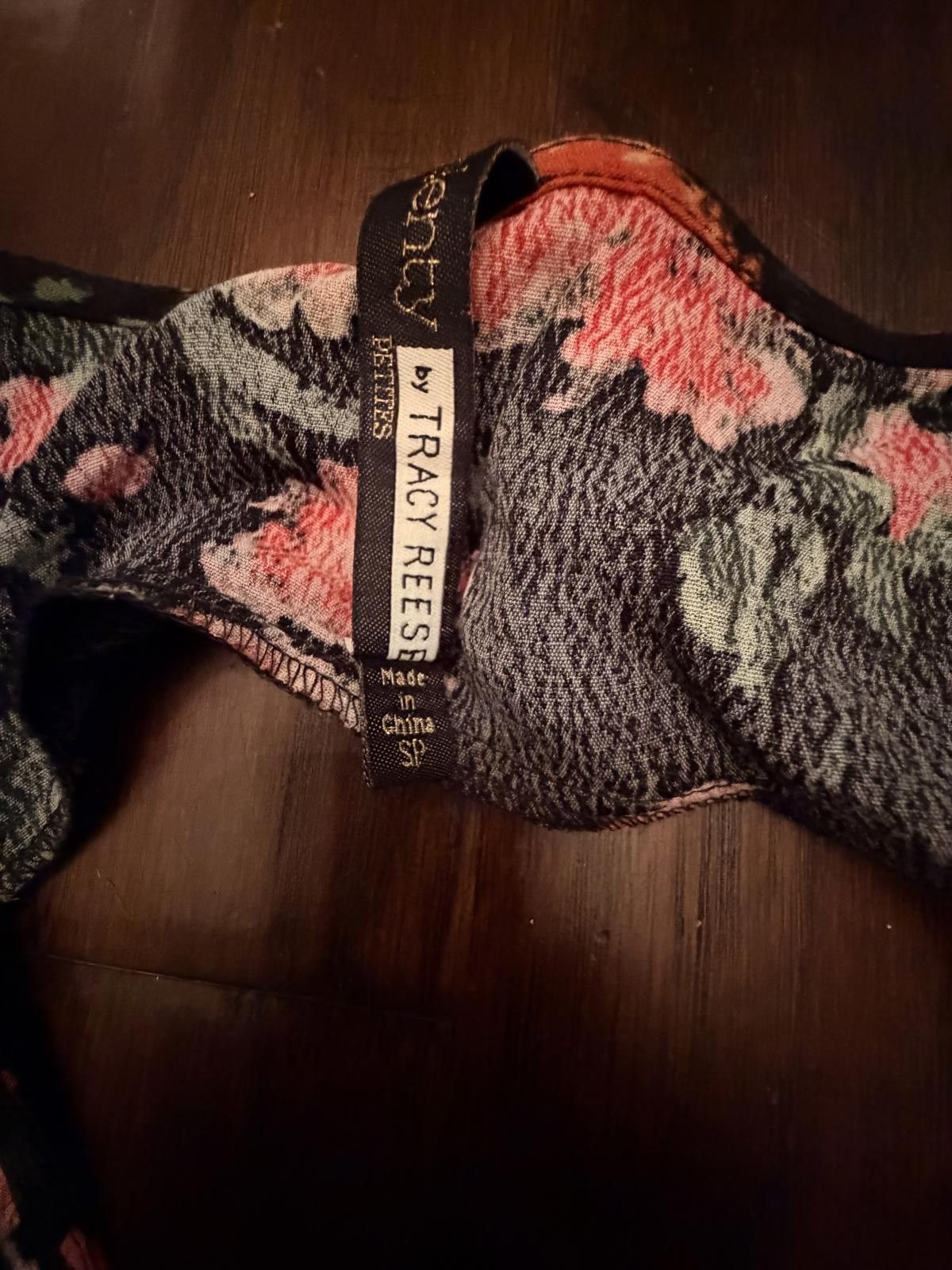Other Plenty by Tracy Reese Laurette Floral Jumpsuit Black Pink XX Size 28" / US 6 / IT 42 - 4 Thumbnail