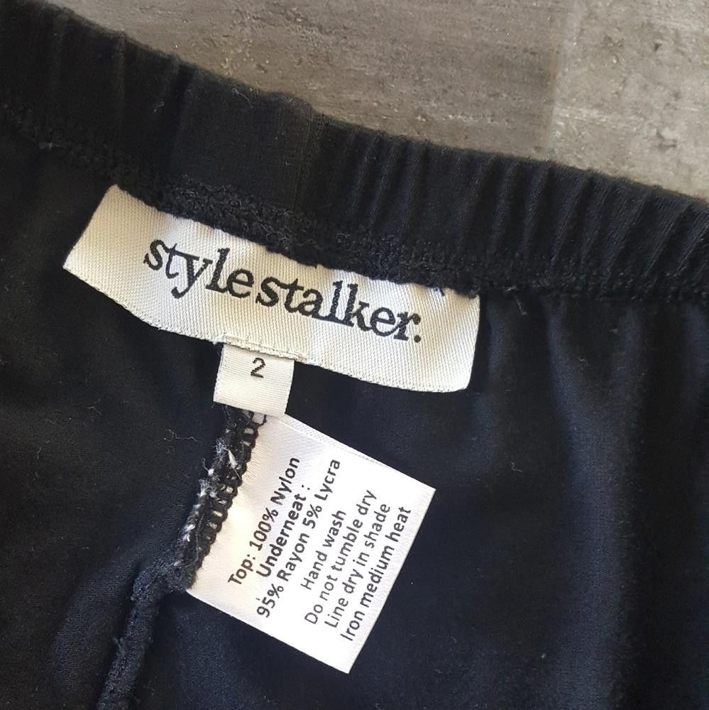 Designer Black Hip Strapped Stylestalker Legging Size 26" / US 2 / IT 38 - 4 Thumbnail