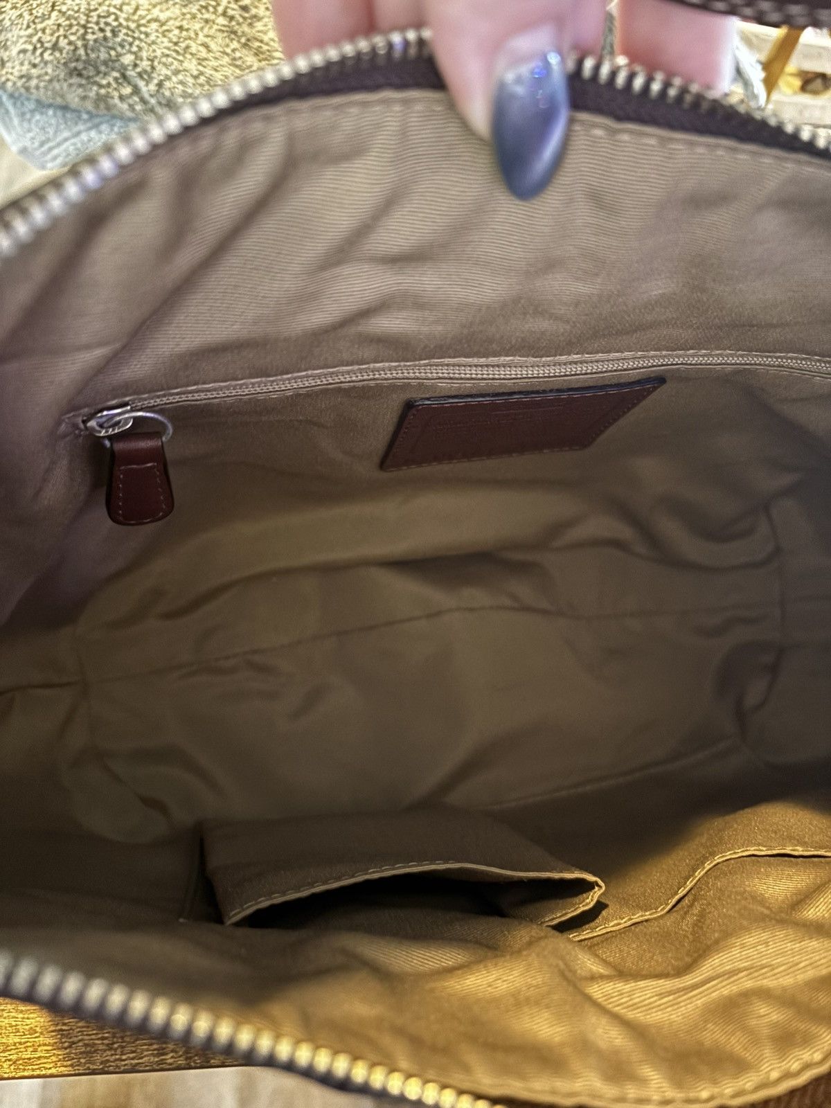 Coach Coach Y2K Brown Leather Pleated Hobo Bag Size ONE SIZE - 9 Thumbnail
