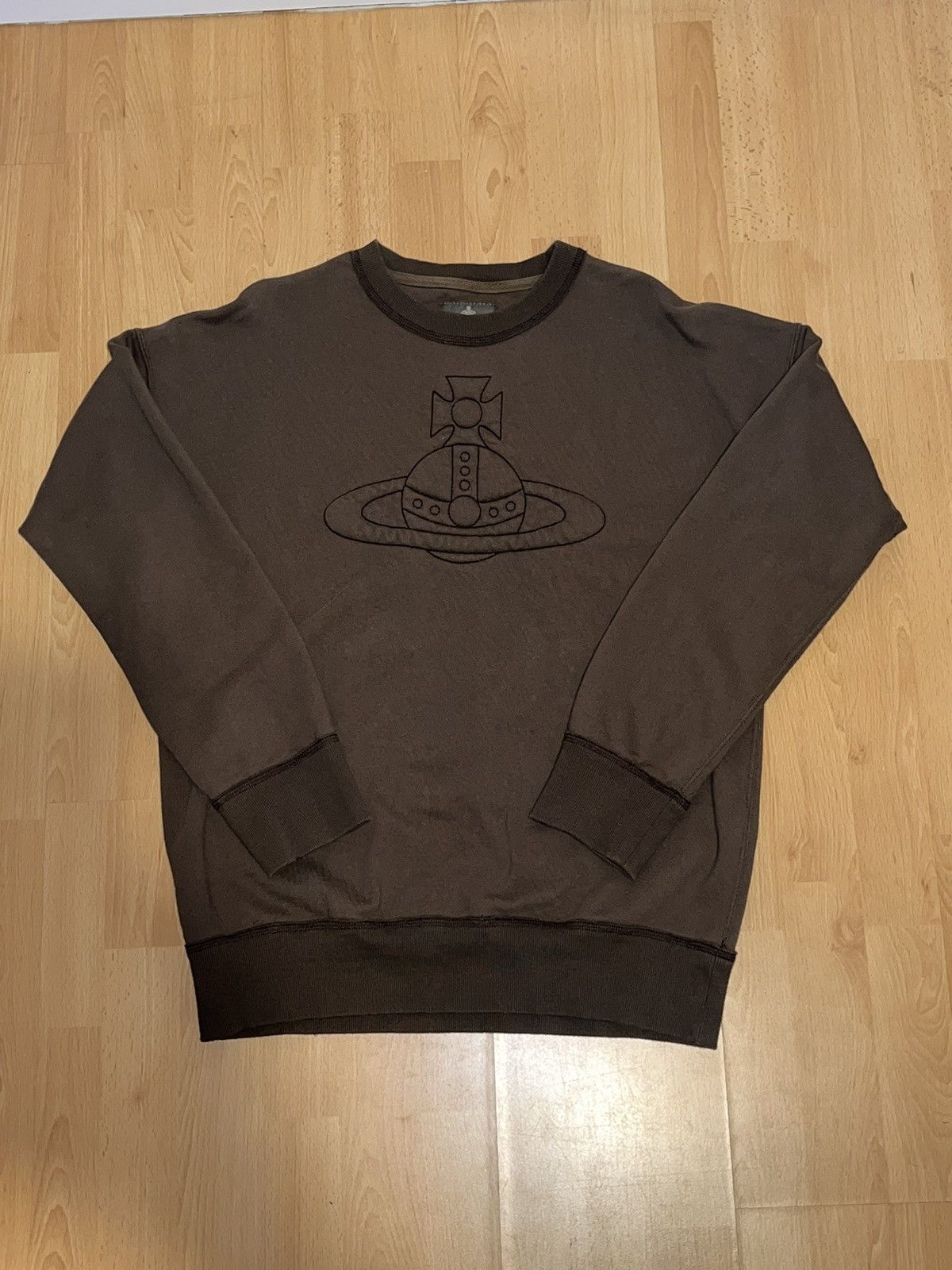 image of Vivienne Westwood Vintage Crewneck in Brown, Men's (Size Medium)