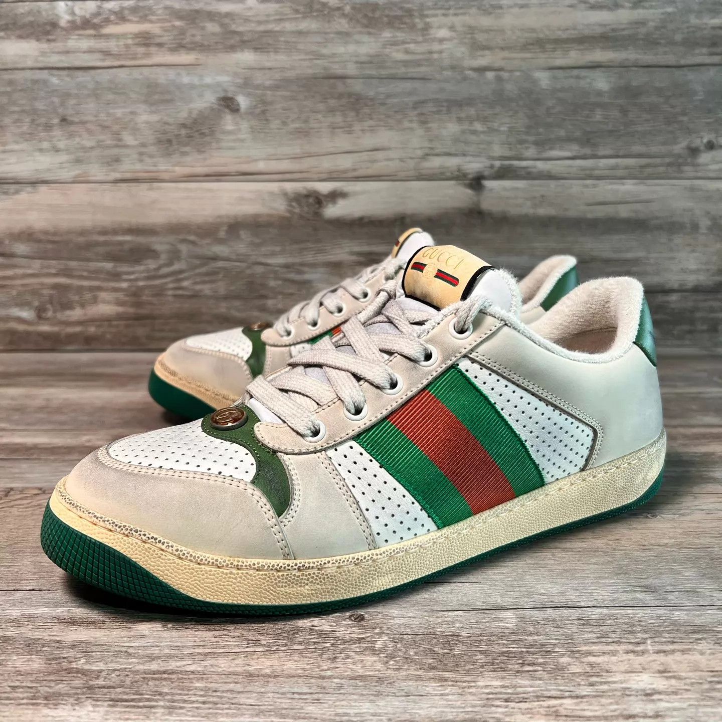 Gucci Gucci Distressed Sneakers Uk7.5 (41.5) 99 New Size US 8.5 / EU 41-42 - 1 Thumbnail