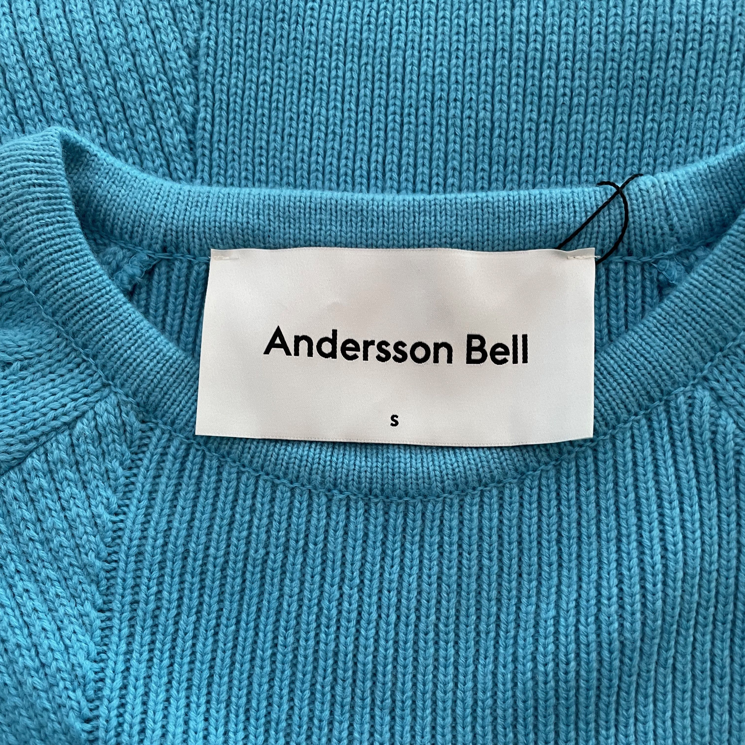 Andersson Bell Andersson Bell blue Batty cutout ribbed knit mini dress Size S / US 4 / IT 40 - 12 Thumbnail