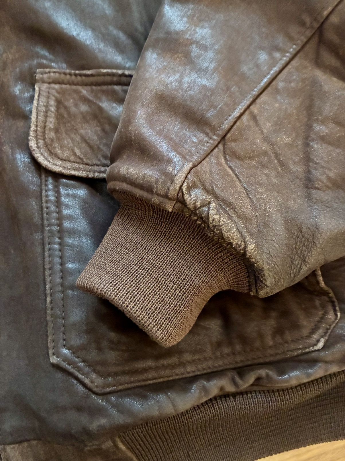 Other Vintage Leather Flight Jacket Size US M / EU 48-50 / 2 - 6 Thumbnail