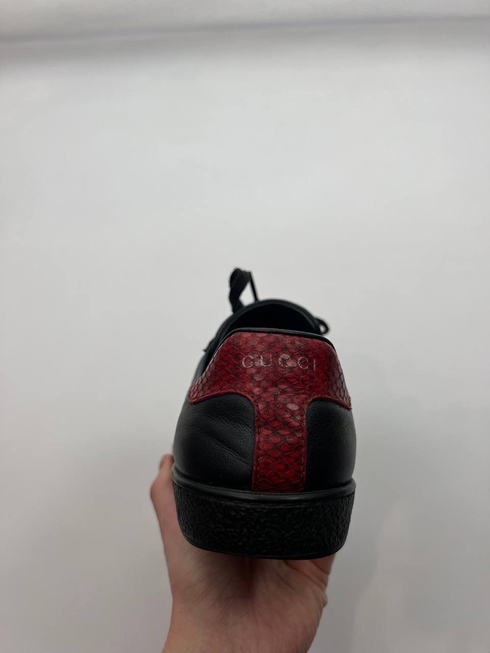 Gucci Gucci Ace black leather classic sneaker size 8 1/2 Size US 8 / EU 41 - 11 Thumbnail