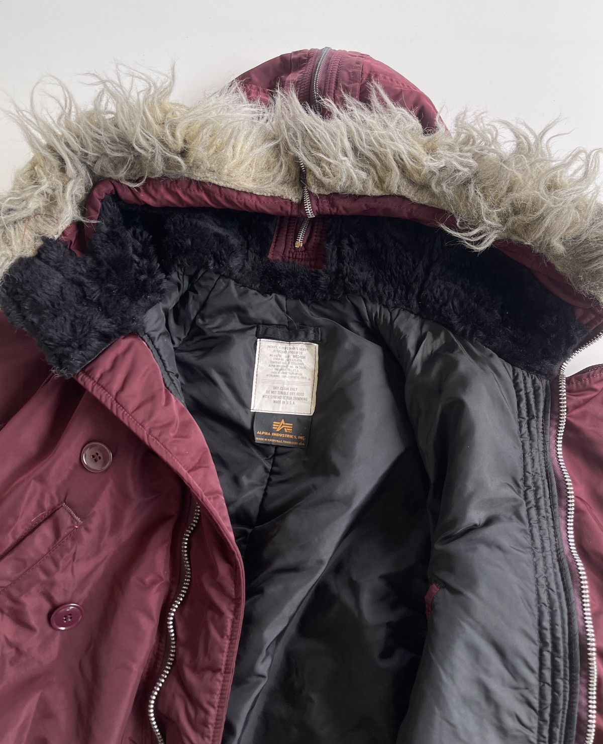 Alpha Industries N2B Alpha Industries Attached Fur Hooded Tanker Jacket Size US M / EU 48-50 / 2 - 3 Thumbnail