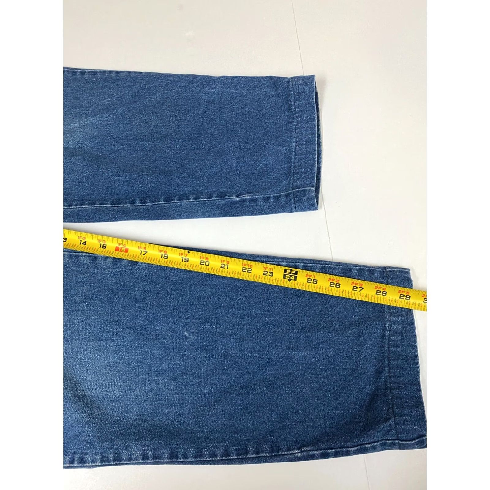 Vintage Sag Harbor Jeans 30x29 Blue Denim Straight Zip Pockets Womens Regular 30 in Inseam 29 in Retro Modern USA Designer Size 30" / US 8 / IT 44 - 7 Thumbnail