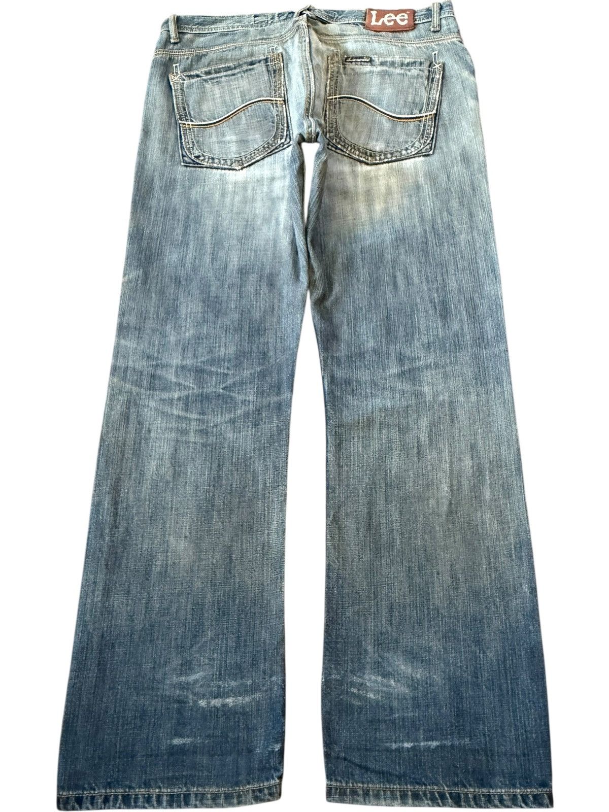 Lee Vintage Lee Pipes Mud Wash Distress Loose Jeans Size US 36 / EU 52 - 2 Thumbnail