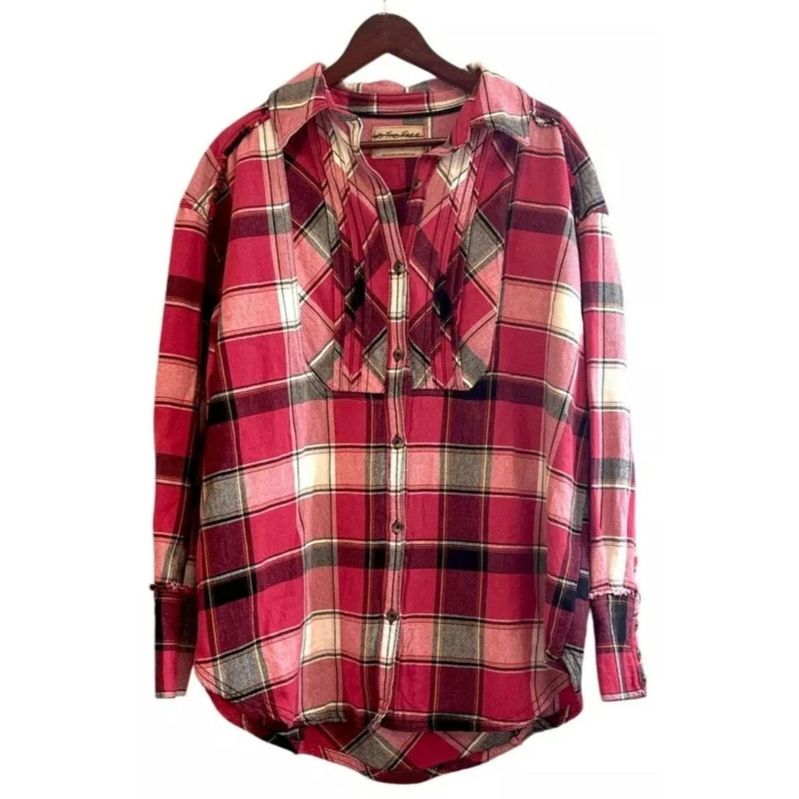 Free People New FREE PEOPLE We The Free Layla Plaid Button Down Shirt Size S / US 4 / IT 40 - 5 Thumbnail