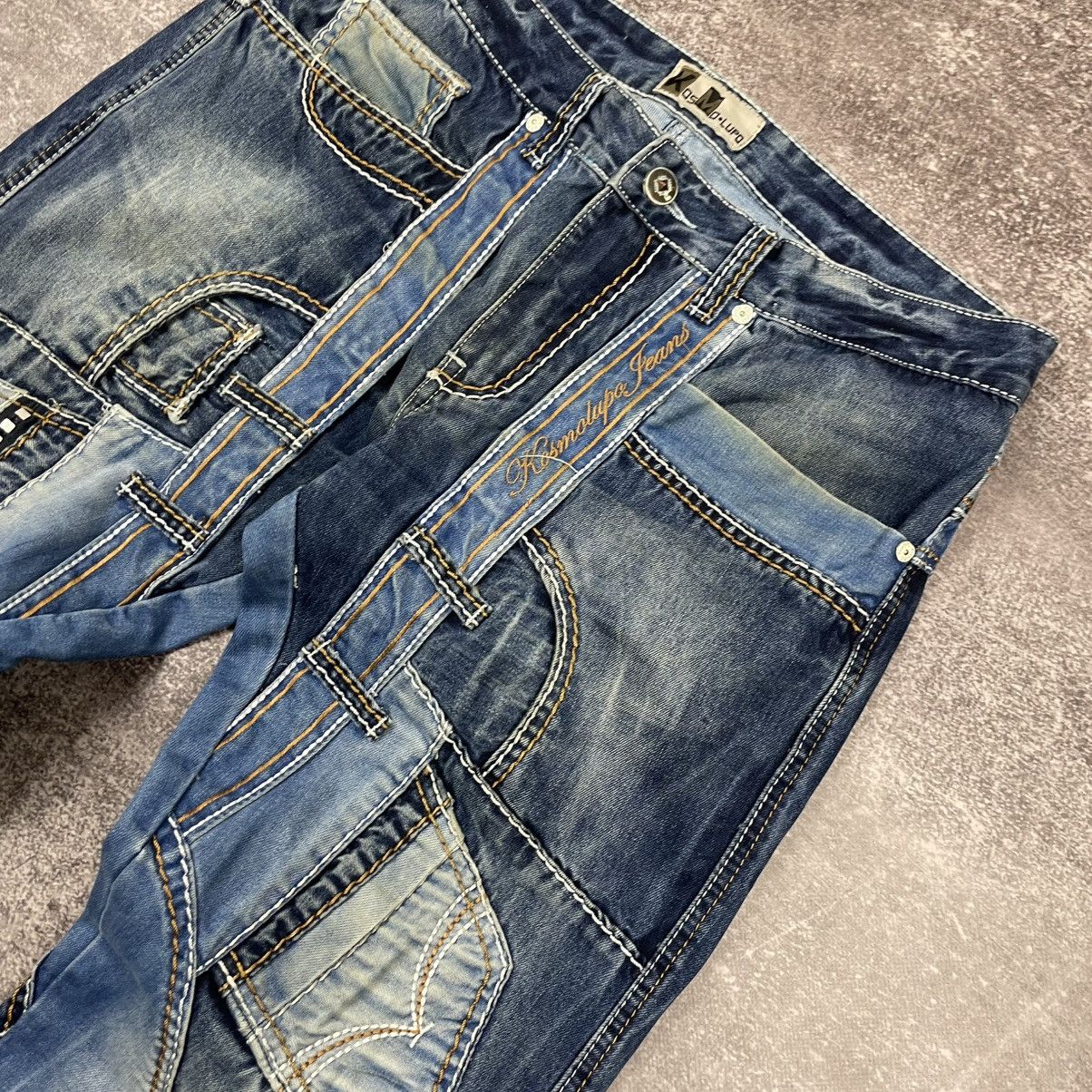 Japanese Brand Kosmo Lupo Multi-Pocket Designer Japanese Jeans Size US 36 / EU 52 - 5 Thumbnail