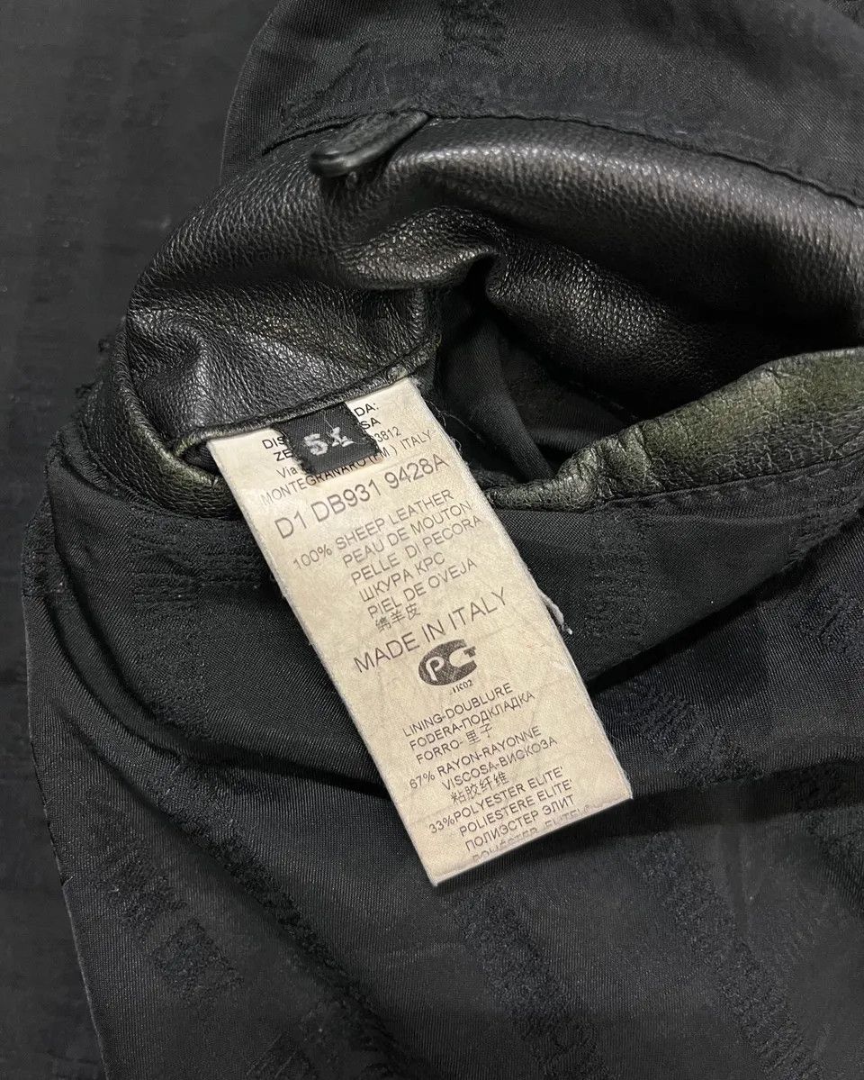 Dirk Bikkembergs 2010s Dirk Bikkembergs Black Faded Leather Jacket Size US L / EU 52-54 / 3 - 12 Thumbnail