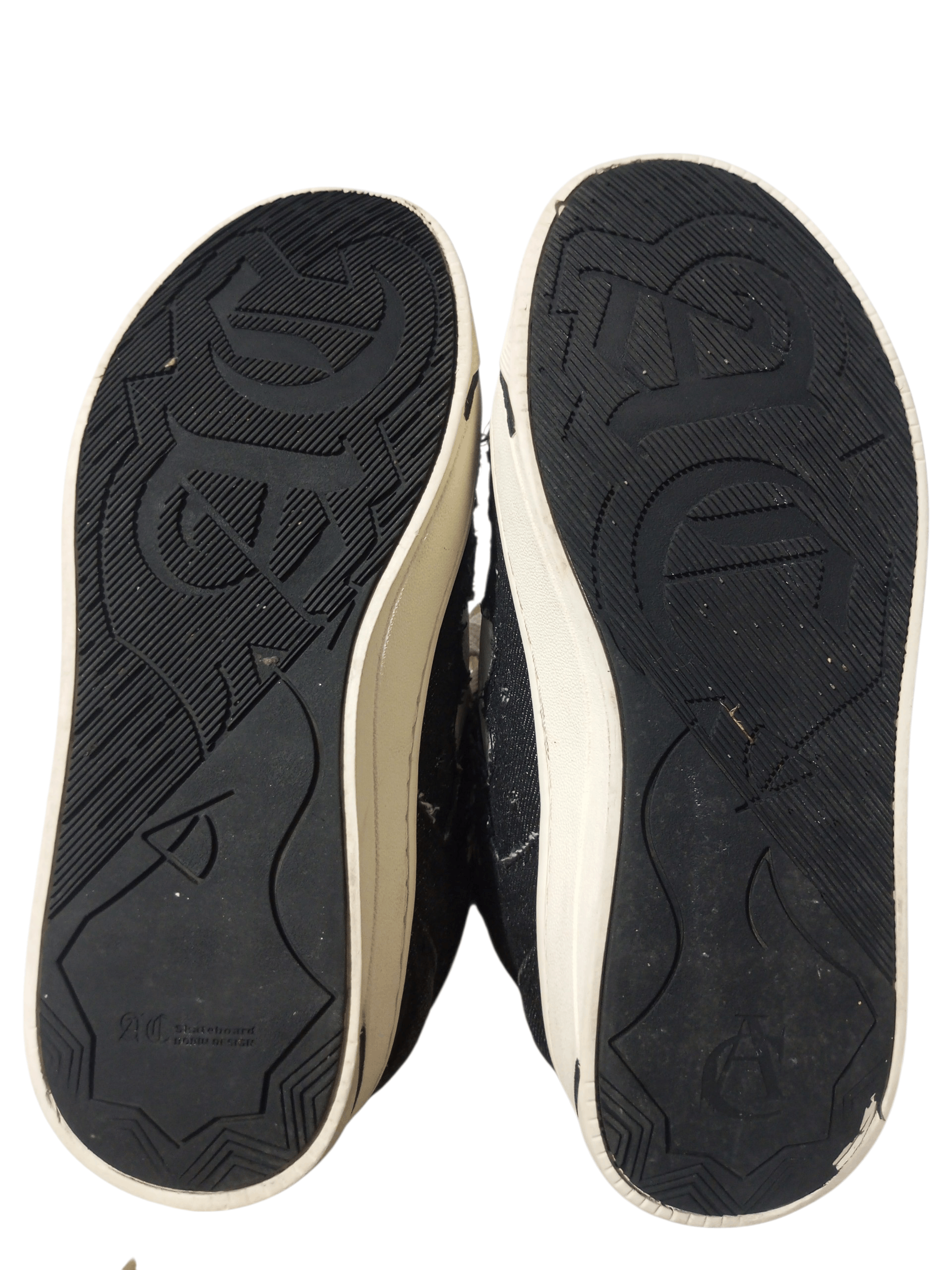 20471120 Achock skateboard mix denim balck & white sneakers Size US 6 / IT 36 - 7 Thumbnail