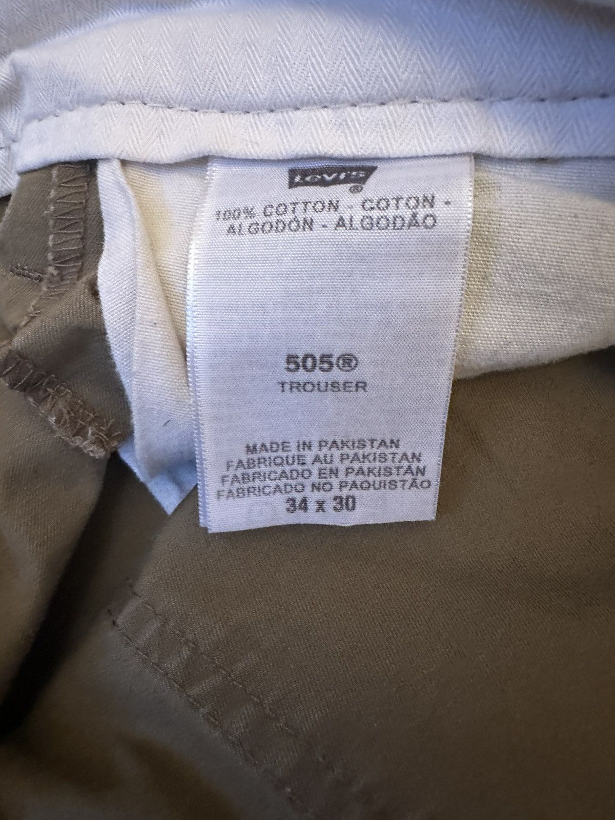 Levi's × Vintage *RARE* Vintage Levi's White Tab Pants Size US 34 / EU 50 - 5 Thumbnail