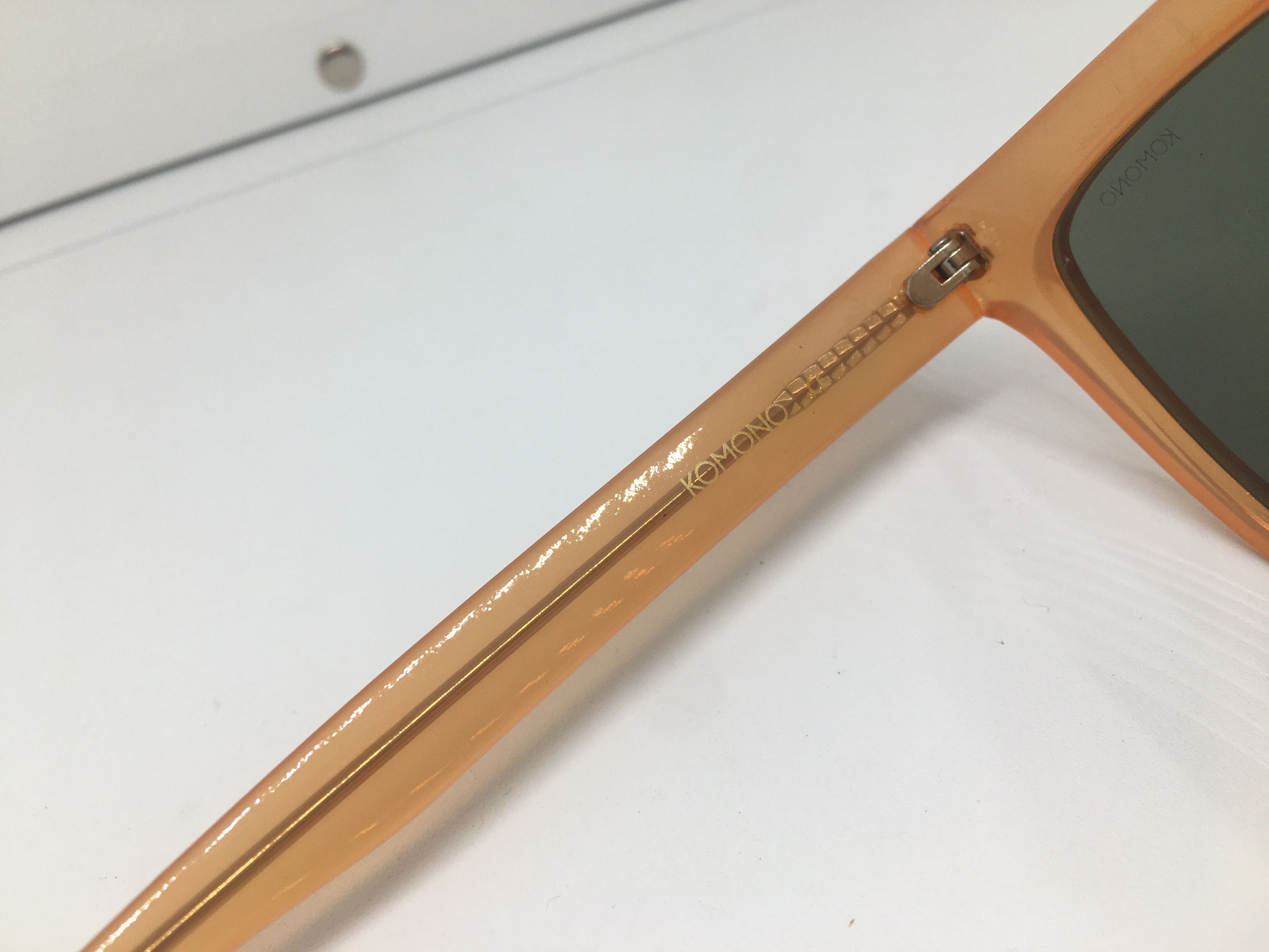 Other Komono Orange Acetate Sunglasses Frame Size ONE SIZE - 6 Thumbnail
