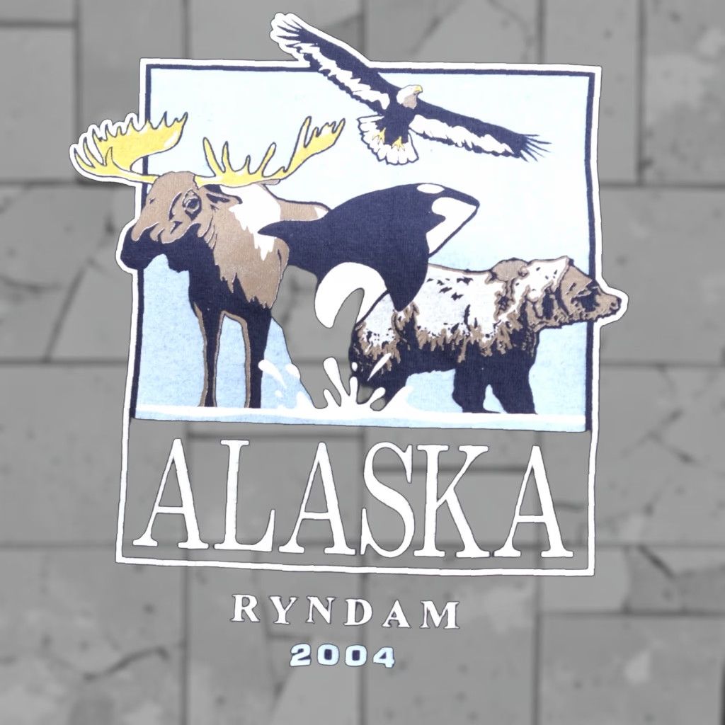 Vintage VINTAGE Alaska Shirt XL Blue 2004 Ryndam Mens Short Sleeve Crew Neck T-Shirt Knit Flaw Free Ships Next Business Day Size US XL / EU 56 / 4 - 1 Thumbnail