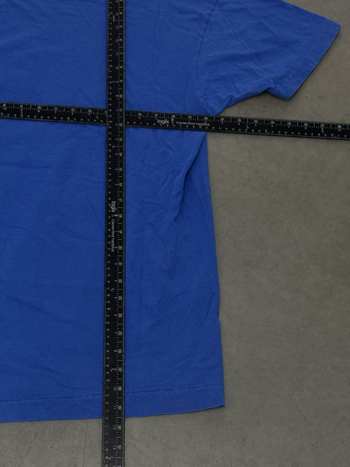 Fruit Of The Loom Vintage Fruit Of the Loom Blue Blank Pocket T Shirt 90s XL Size US XL / EU 56 / 4 - 6 Thumbnail