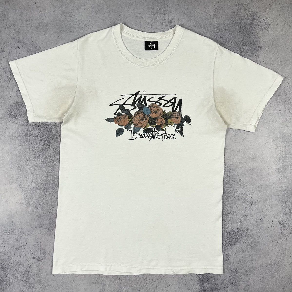 Stussy Vintage Stussy Rose big logo y2k T Shirt 90’s Size US S / EU 44-46 / 1 - 3 Thumbnail