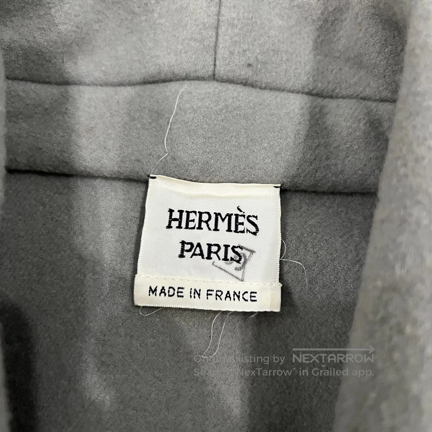 Hermes Hermes Flap collar; gray-green wool coat| Size M / US 6-8 / IT 42-44 - 5 Thumbnail