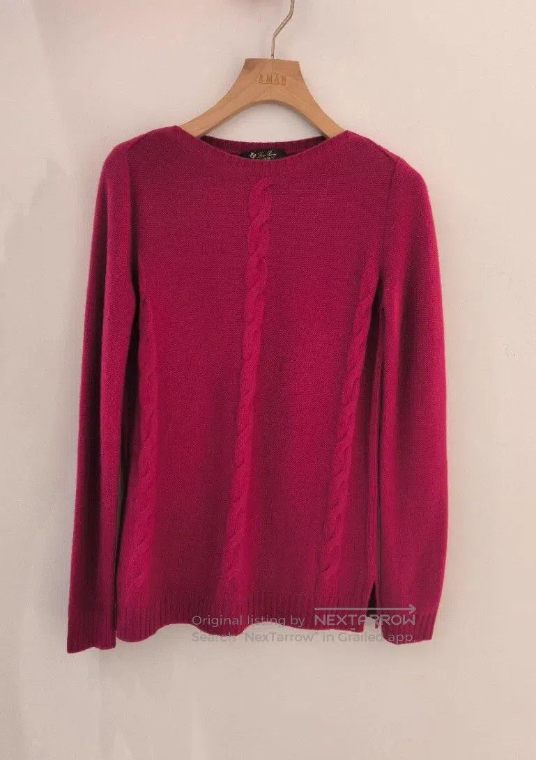 Loro Piana Loro Piana Magenta Knit Sweater Size XS / US 0-2 / IT 36-38 - 1 Thumbnail