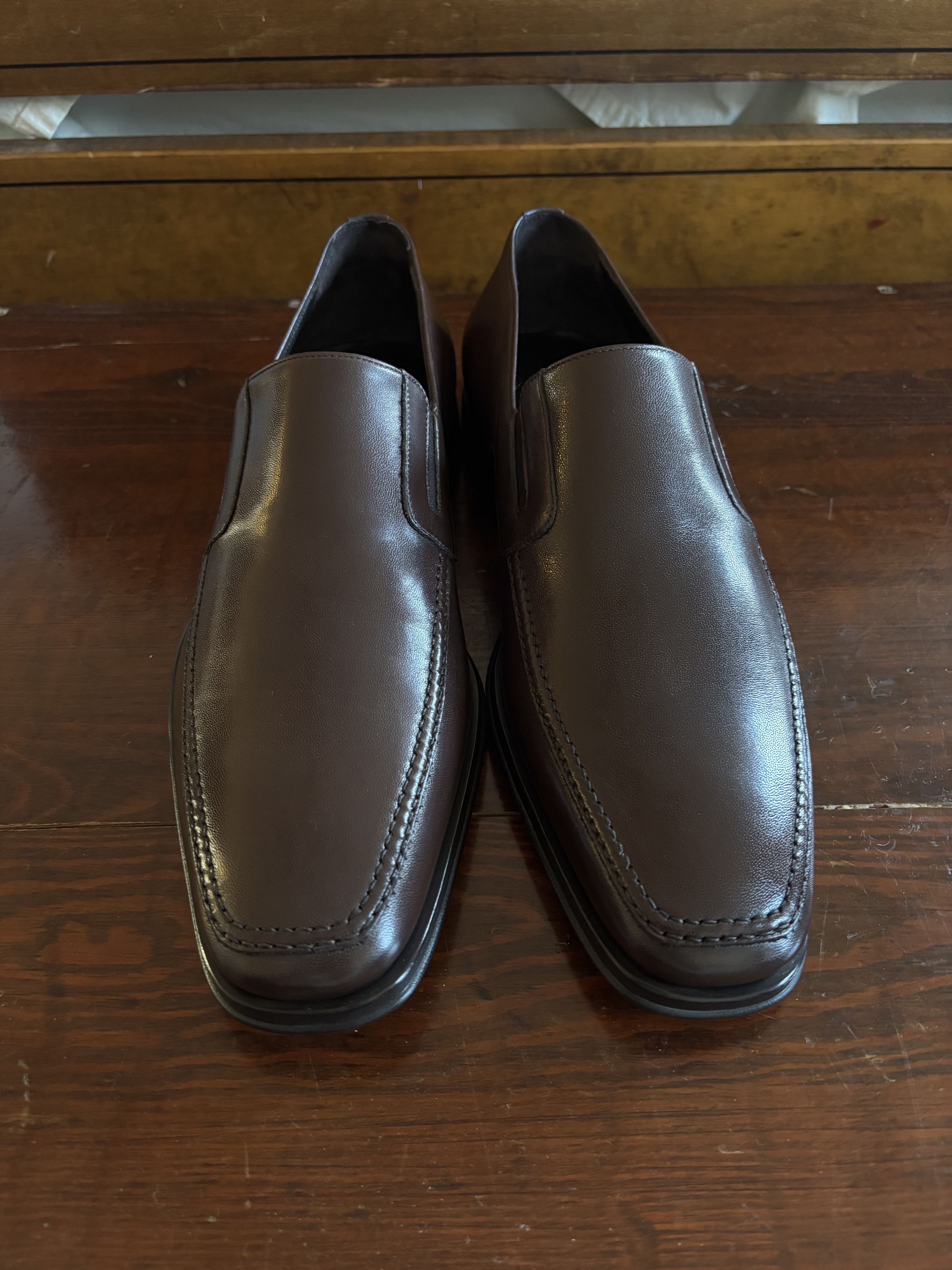 Bruno Magli Brown Pebble Raging Slip On Size US 10 / EU 43 - 2 Thumbnail