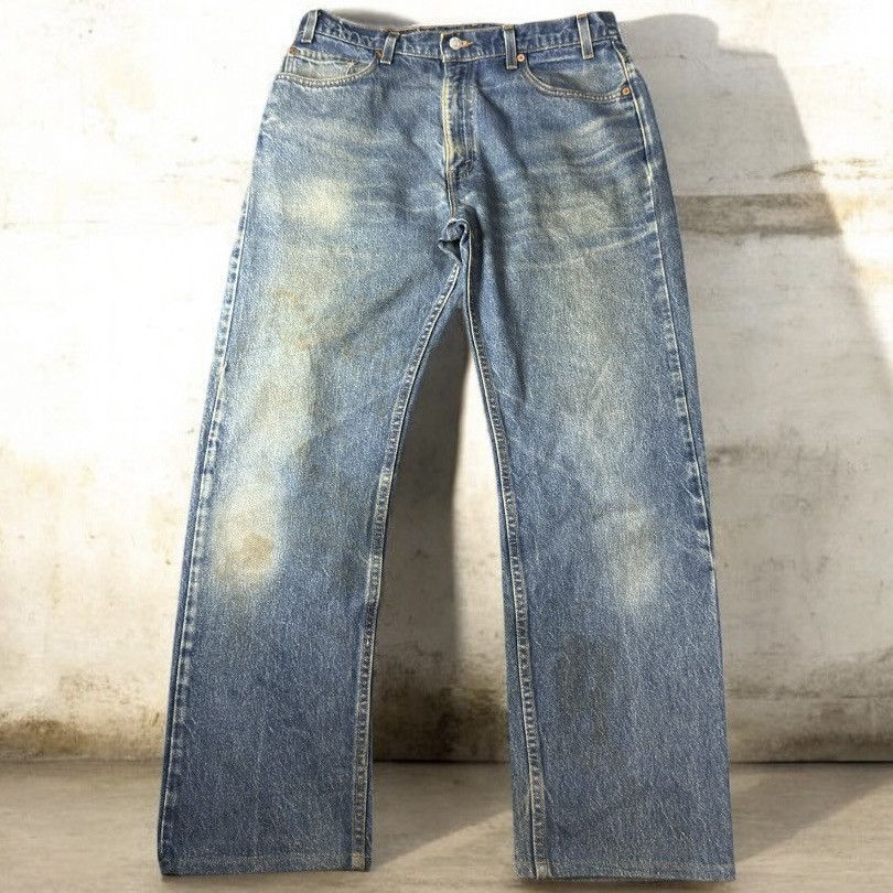 Levi's Levis 505 Regular Fit Straight Leg Dirty Denim W35 y2k Style Size US 36 / EU 52 - 1 Thumbnail