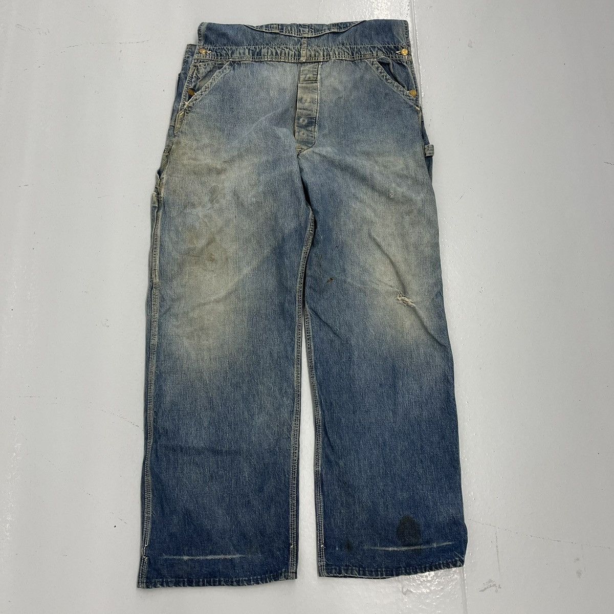 Lee Vintage 50s Lee Union Made Jelt Sanforized Overalls 38x31 Size US 38 / EU 54 - 3 Thumbnail
