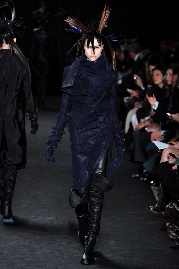 Ann Demeulemeester Ann Demeulemeester 12aw Women's leather jacket Size US S / EU 44-46 / 1 - 4 Thumbnail