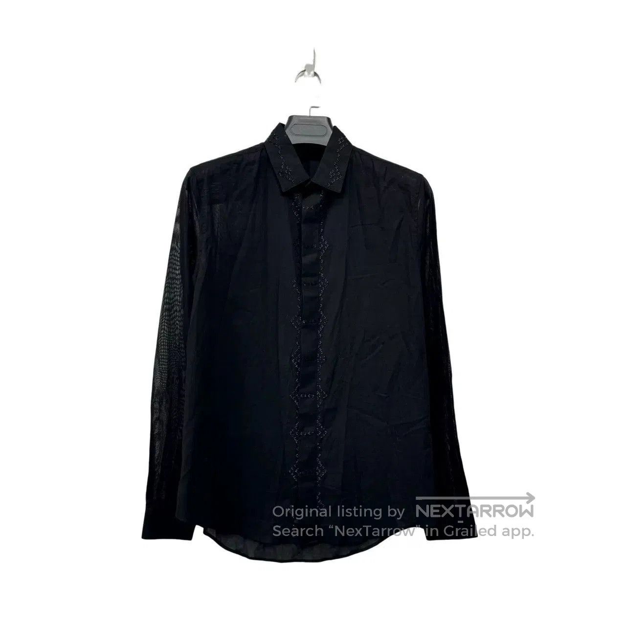 Saint Laurent Paris Saint Laurent Sequin Organza Shirt. Size S / US 4 / IT 40 - 1 Thumbnail