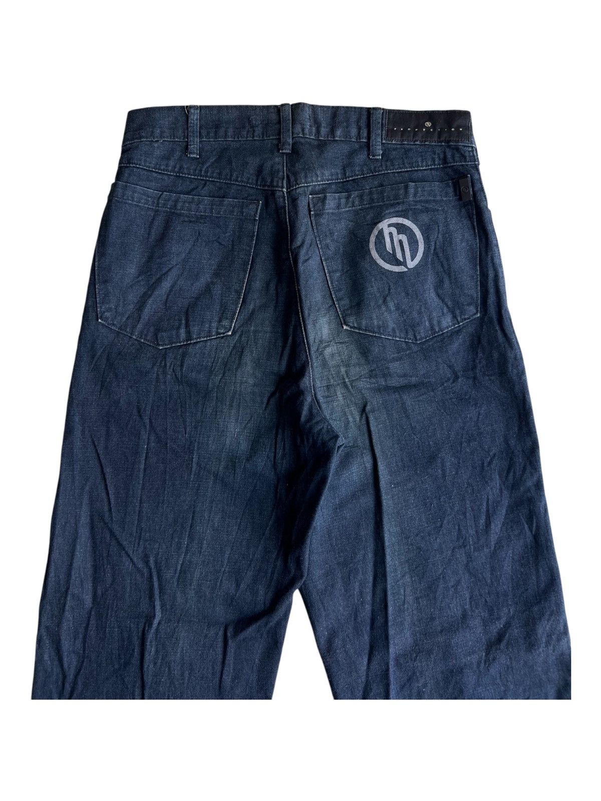 C.P. Company × Massimo Osti × Stone Island Vintage 1980s Massimo Osti ™️ Logo Baggy Denim Jeans Archive Size US 29 - 3 Thumbnail