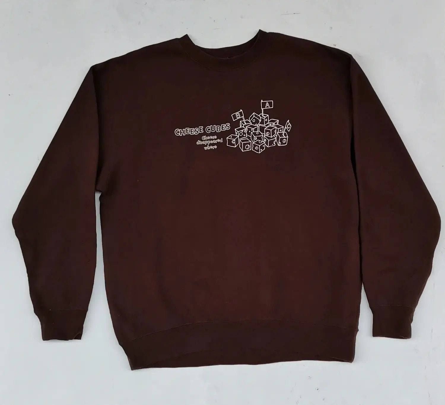Japanese Brand Movin: Cheese Cube Big Logo Sweatshirts Size US L / EU 52-54 / 3 - 1 Thumbnail