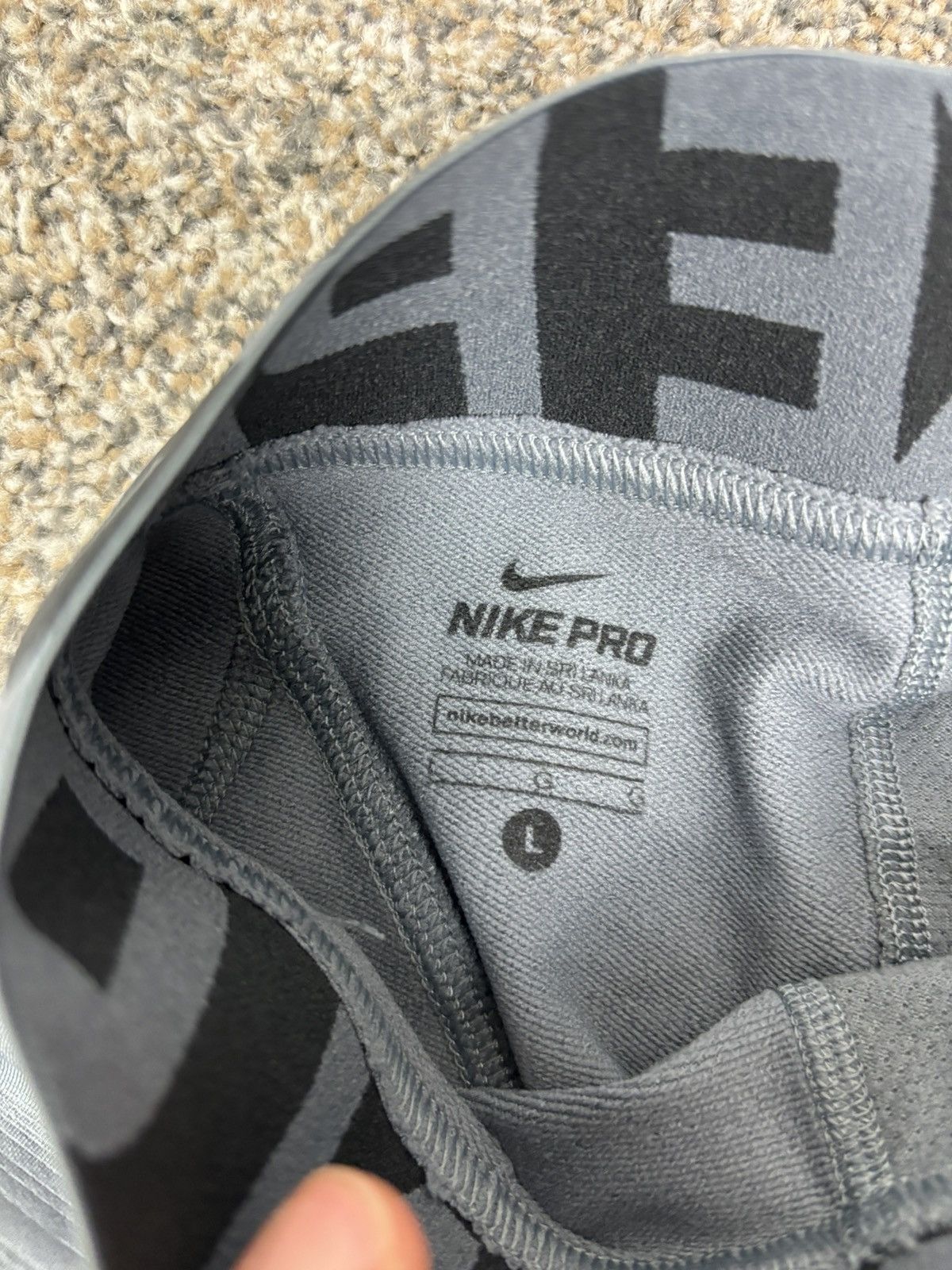 Nike Nike Pro Dri-Fit Men's Tights Size L 659806 Gray Size US 30 / EU 46 - 6 Thumbnail