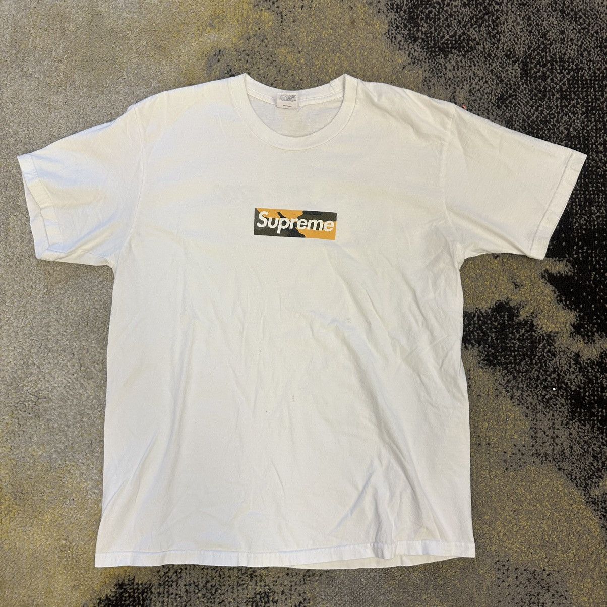 Supreme White Box Logo Tee | Grailed