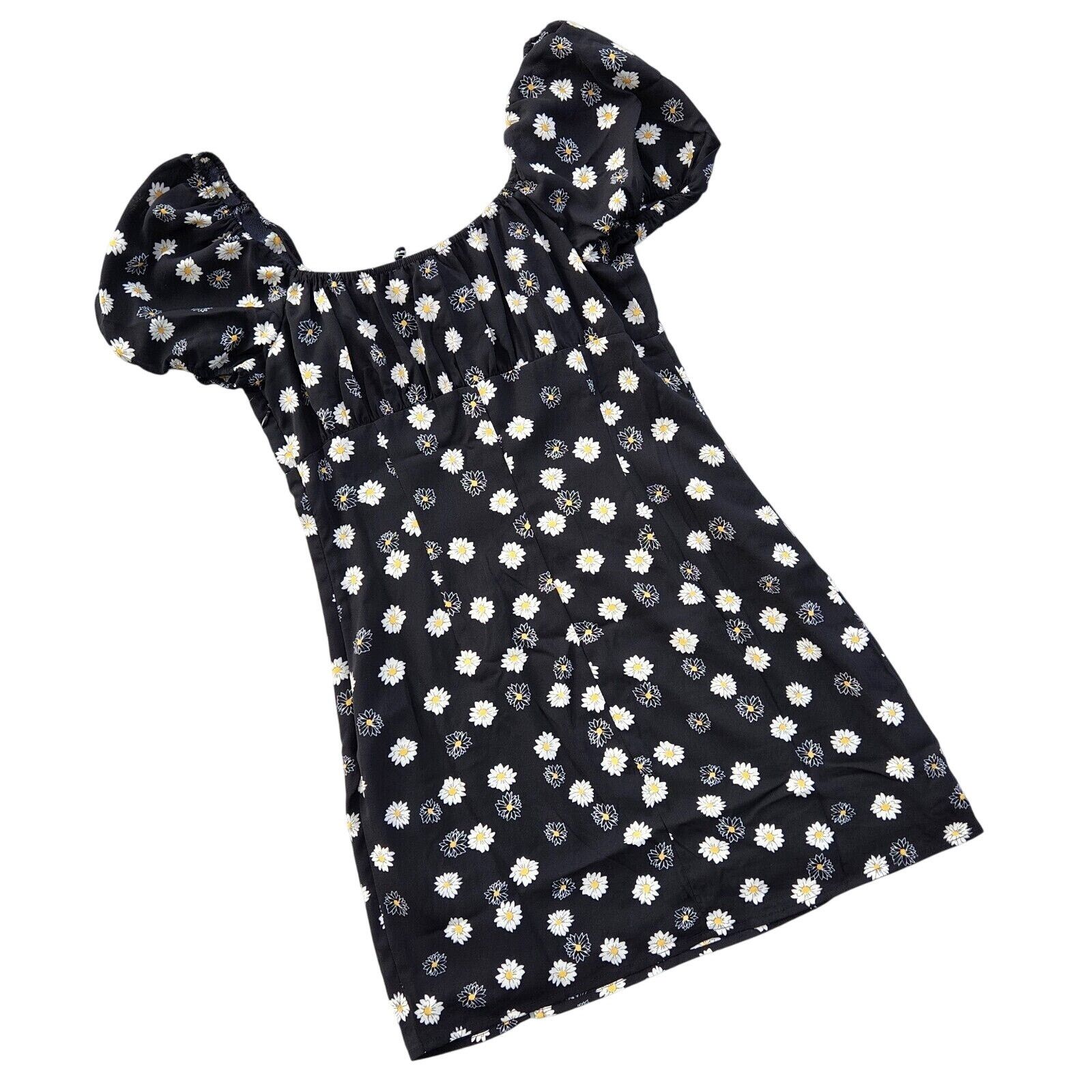 The Unbranded Brand BP. Nordstrom Women Black Tie Front Mini A-Line Dress Size M Size M / US 6-8 / IT 42-44 - 7 Thumbnail