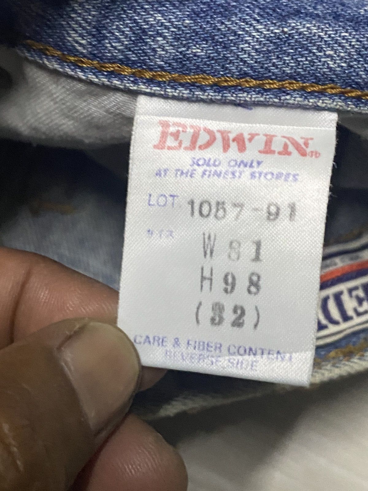 Edwin Vintage Edwin 1057 90s Grunge Distressed Loose Jeans Size US 30 / EU 46 - 17 Thumbnail