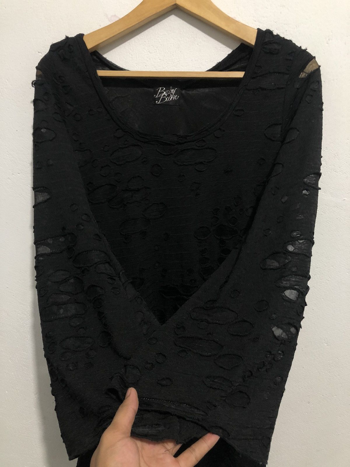 If Six Was Nine Japanese Distressed LongSleeve Isseymiyake Style Size US M / EU 48-50 / 2 - 2 Thumbnail