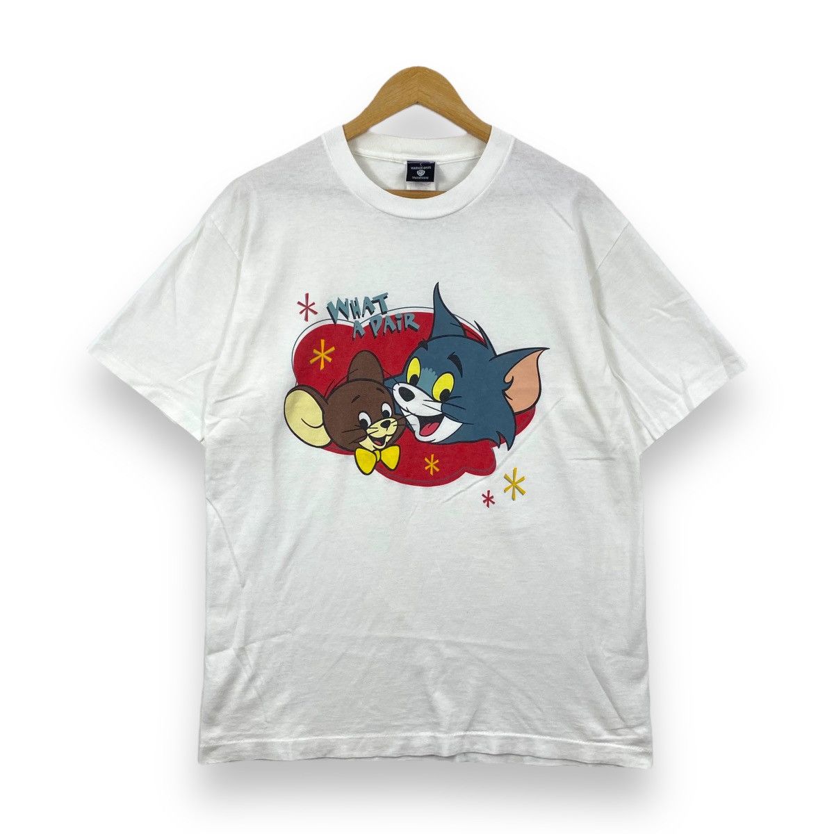Cartoon Network × Vintage Vintage 90's TOM & JERRY What A Pair Cartoon Tee Shirt Size US L / EU 52-54 / 3 - 1 Thumbnail