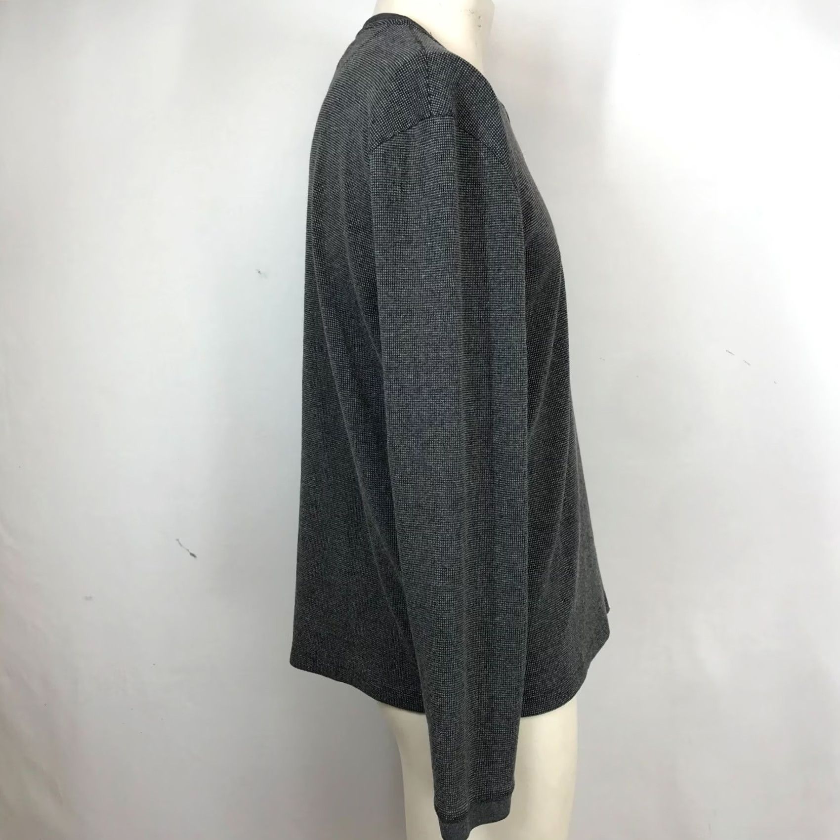 Ted Baker TED BAKER Men’s 5 Gray Long Sleeve Polyester Blend Henley Shirt Size US S / EU 44-46 / 1 - 4 Thumbnail